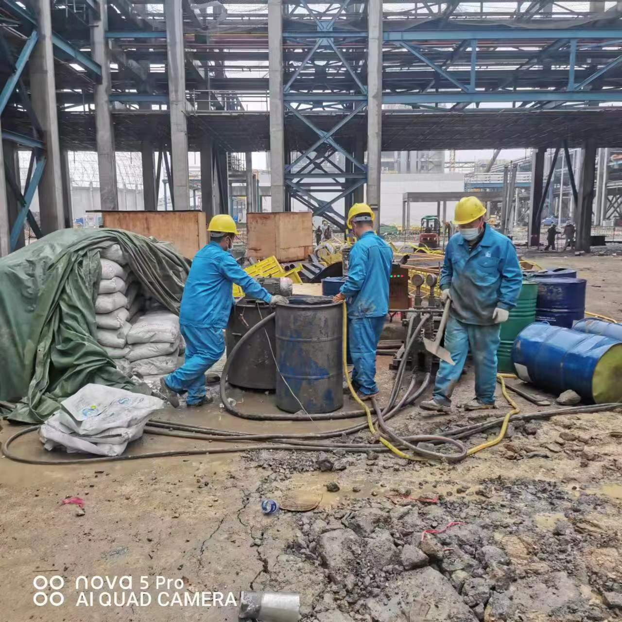洪雅设备基础下沉沉降注浆加固施工